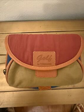 Colorblock Crossbody Bag - Red, Tan & Blue